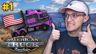 STARTING OUR AMERICAN ROAD TRIP!! - American Truck Simulator - PART 1