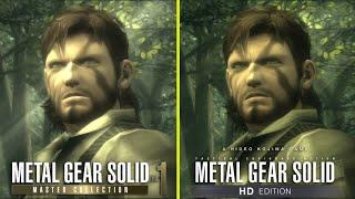 Metal Gear Solid Master Collection vs HD Collection Early Graphics Comparison