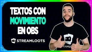 ¿Cómo poner TEXTOS en MOVIMIENTO en OBS STUDIO?