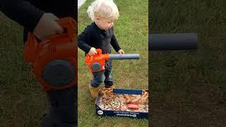 Husqvarna Toy Leaf Blower | Full video linked | Get the toy in description #shorts #husqvarna