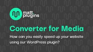 Converter for Media - Optimize images on your WordPress website