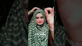 Eid special easy stylish hijab tutorial #hijabstyle #hijab #foryou #fashion #tutorialhijab