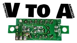 Build a DC Ammeter from a DC Voltmeter !