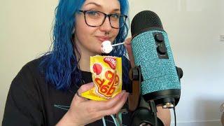 ASMR Eating Dip Dab Sherbet Fizzy Lollipop 