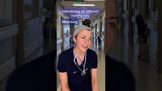 DIFFERENT NURSING INTERVIEWS funny nurse tiktok