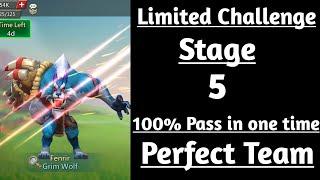 Lords mobile Limited Challenge Bloodlust Stage 5|Grim Wolf Limited Challenge Stage 5