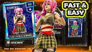 How To Unlock Diamond Lula Tandy FAST In WWE2K24 My Faction