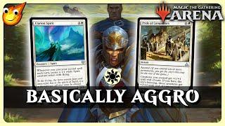 Mono White Aggro is THE BEST BUDGET AGGRO DECK for beginners! | 0 Rares/$11 | Explorer MTG Arena