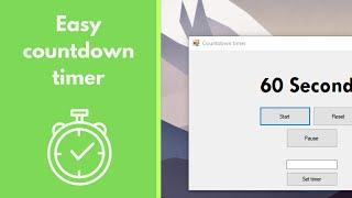 C# Countdown Timer - Easy Tutorial for Beginners!