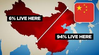 Why 94% of China Lives East of This Line