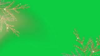 Shining Golden Christmas Overlay Effect - Green Screen | 1 Hour Loop 4K