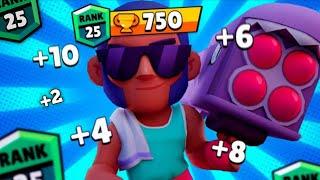 Это мой самый сложный 25 ранг Апнул Брока на 25 ранг в соло Шд!!! Brawl stars