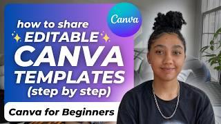 How to Create Canva Template Links (Step by Step Tutorial to Share Editable Canva Templates to Sell)