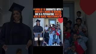 Mom of 16 EARNED Her Master’s?! Now a Psychiatric Nurse Practitioner! #mother #shorts #viralvideo