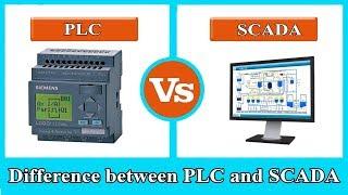 PLC vs SCADA  -  Difference between PLC and SCADA