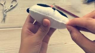 DIY: Как закрепить  шов на игрушке из фетра без узелков