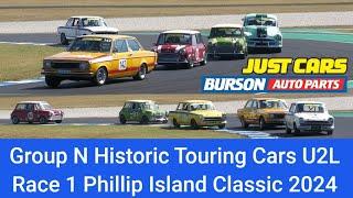 Group N Historic Touring Cars U2L + Invited Race 1 Phillip Island Classic 2024 Historics