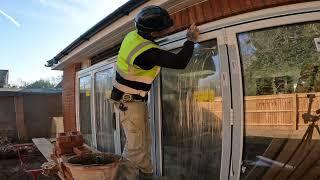 The final touches to the bungalows #bricklaying #brickwork #constructionequipment