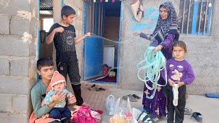 Akram Bathing the Girls and Mohsen Going to the Spring for Water