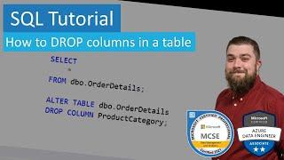 SQL Tutorial - How to drop a column from a table