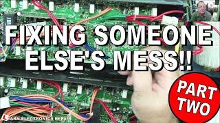 Fixing Someone Else's Mess PART 2 Biema Alpha Line Array Amplifier Repair : No Schematics