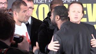 Kovalev-Pascal photo opp gets physical
