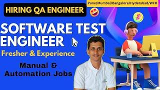 Software Jobs | Testing Jobs for Fresher | QA Jobs for Experienced | Manual & Automation Testing Job