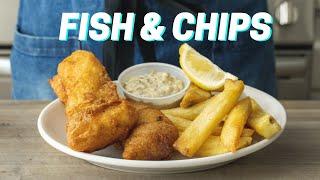 Crispy Homemade FISH AND CHIPS Recipe