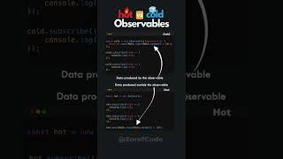hot vs cold observables in RxJS