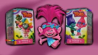 Распаковка SWEET BOX вся коллекция ТРОЛЛИ 2 серия СВИТ БОКС распаковка TROLLS / Фантики