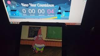 2024 and 2025 synced up to Spongebob and Patrick saying 24 and 25