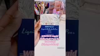 WRITECH LIQUID ROLLERBALL PENS STATIONERY SET UNBOXING! #shorts #art