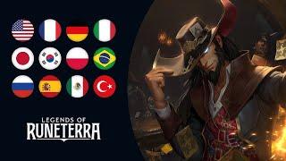 Twisted Fate - All Voice Lines - All Languages | Legends of Runeterra