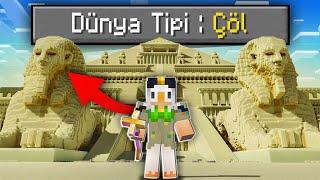 Minecraft'ta TEK BİYOM ÇÖL!