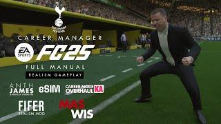 FC 25 TU#9 Full Manual | Career Manager - Tottenham Hotspur #26 | AnthJames - eSIM - FIFER-KIARIKA