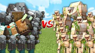 Extreme PILLAGERS vs GOLEMS in Minecraft Mob Battle