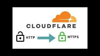 Add an SSL (HTTPS) certificate for free to your domain name with CloudFlare