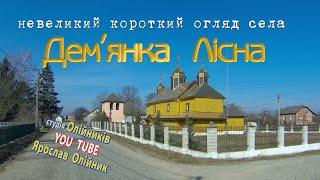 Дем'янка Лісна огляд села оазис чистого повітря  Львівська область