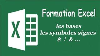 tuto Excel darija - les signes et les symboles $ ! & etc... أجي تفهم شرح