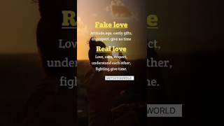 Real and fake LOVE #MOTIVATIONWORLD #yutubeshorts #motivation #MOTIVATIONWORLD