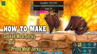 Ark Mobile How To Make Cooked Meat Jerky And Prime Meat Jerky | Cooked Meat Jerky | Prime Meat Jerky