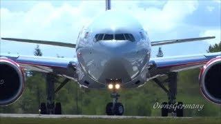 UpClose Kenya Airways 777-300ER Landing & RTO Test Flight @ KPAE Paine Field