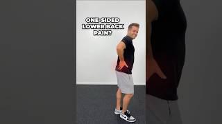 How To Fix One-Sided Lower Back Pain (Stretches and Exercises)