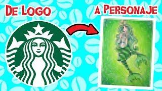 DIBUJANDO EL LOGO DE STARBUCKS COMO UN PERSONAJE - Trada Art