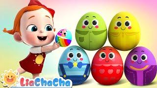 Humpty Dumpty | Colorful Surprise Eggs | EP84 | Kids Songs & Nursery Rhymes | LiaChaCha