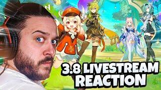 3.8 LIVESTREAM REACTION (NEW EVENT, NEW SKINS, NEW FONTAINE UPDATE) | Genshin Impact