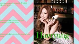 BESTie "Excuse Me" (Color Coded+Rom+Hangul+Eng)