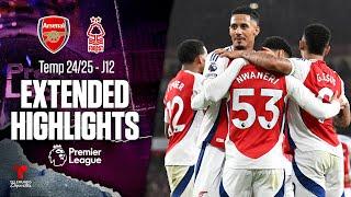 Arsenal vs. Nottingham Forest | Highlights Premier League | Jornada 12 | Telemundo Deportes