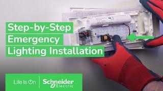 How to Install Exiway Easyled Emergency Lighting in Permanent Mode | Schneider Electric Support