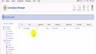 How to add an advertising campaign in Joomla 1.5 using iJoomla Ad Agency